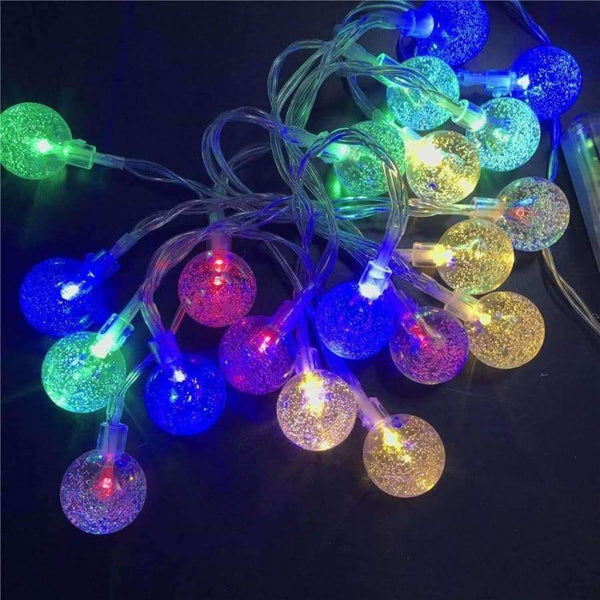Planet Gates 4M Globe Festoon Ball  LED String Light Warm White Fairy Holiday Light For Party Christmas Wedding Decoration Battery Operated
