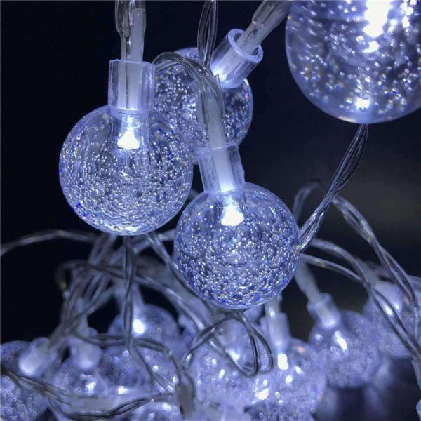 Planet Gates 4M Globe Festoon Ball  LED String Light Warm White Fairy Holiday Light For Party Christmas Wedding Decoration Battery Operated