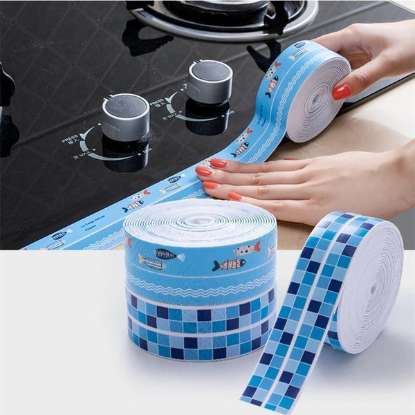 4M Waterproof Self Adhesive masking Tape PVC Ceramic Sticker Kitchen Bathroom Wall Corner Seal Tape Table Guard Strip home decor