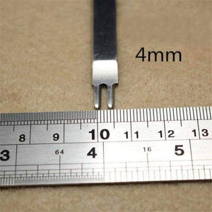 Planet Gates 4MM 4 pc 3/4/5/6mm Leather Craft Tools Hole Punches Stitching Punch Tool 1+2+4+6  Prong T20