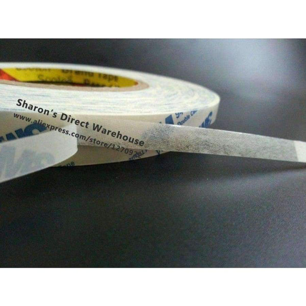 Planet Gates 4mm* 50M 3M 9448 Black/White Double Sided Glue Tape for Macbook Pro Screen Front Glass, Phone Touch LCD Screen Assemble