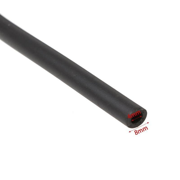 4mm Silicone Vacuum Tube Hose Pipe Silicone 4x8mm Tubing High Temperature Black Thickness 2mm 1/3/5M