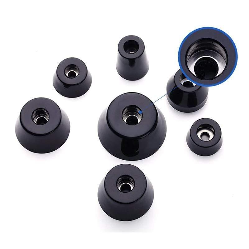 4pcs Φ12mm-27mm Speaker Shock Absorbing Spike Pad Isolation Stand Foot Rubber Cone Base Pad