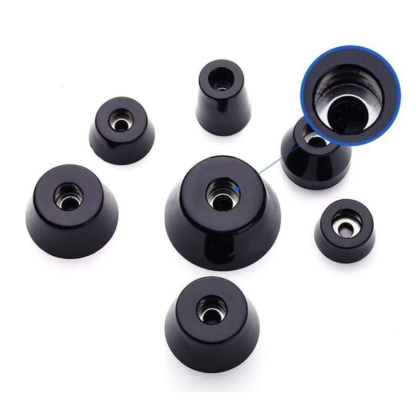 4pcs Φ12mm-27mm Speaker Shock Absorbing Spike Pad Isolation Stand Foot Rubber Cone Base Pad