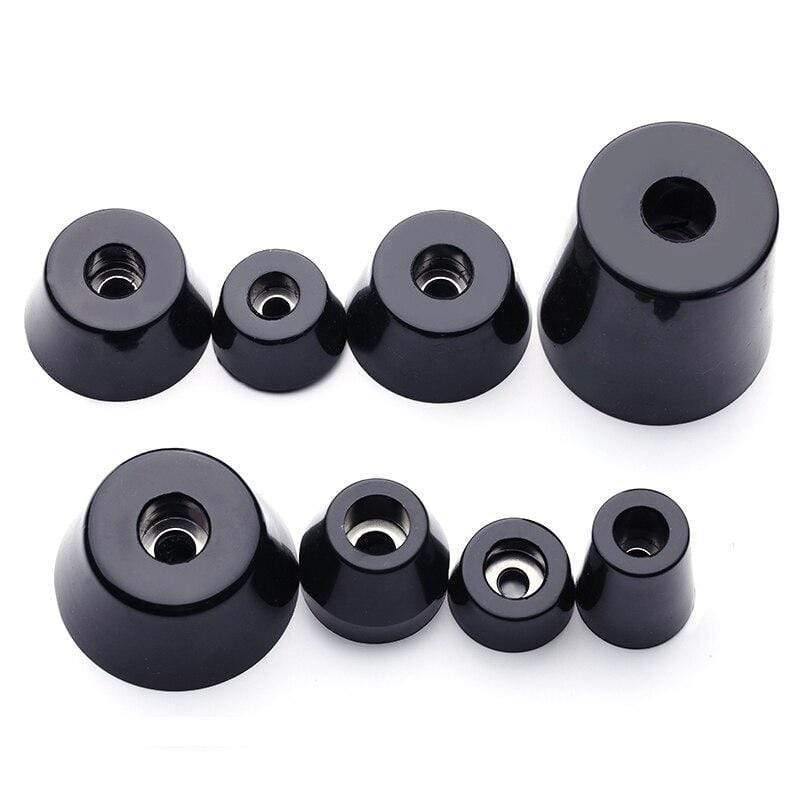 4pcs Φ12mm-27mm Speaker Shock Absorbing Spike Pad Isolation Stand Foot Rubber Cone Base Pad