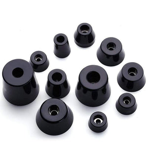 4pcs Φ12mm-27mm Speaker Shock Absorbing Spike Pad Isolation Stand Foot Rubber Cone Base Pad