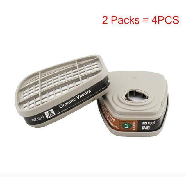 Planet Gates 2PCS 2/4/8/16 PCS Painting Spray  Gas Mask Replace Fitting 3M 6001cn organic vapor cartridge For 3M 6000 7000 Series Respirator Mask