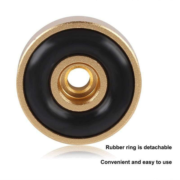 4PCS 20*8mm Aluminum Alloy Amplifier Feet Shock Absorber Amplifier Speaker Turntable Pads Feet Rubber Black Silver Gold