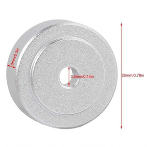 4PCS 20*8mm Aluminum Alloy Amplifier Feet Shock Absorber Amplifier Speaker Turntable Pads Feet Rubber Black Silver Gold