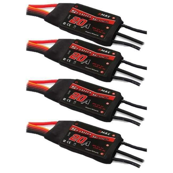 Planet Gates 4PCS 20A ESC 1PCS/4 PCS EMAX SimonK ESC 12A 20A 30A 40A 60A 80A BEC Speed Controller Brushless ESC For FPV RC UAV Quadcopter Frame Drone kit