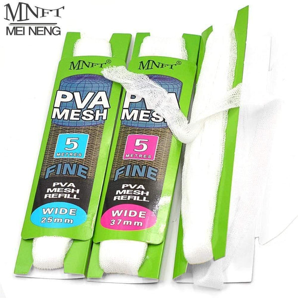 Planet Gates 4Pcs 37mm*5m&25mm*5m PVA Refill Mesh Carp Fishing Mesh Bait Hold Bag Wholesale Dropshipping Fishing Tackle Accessories