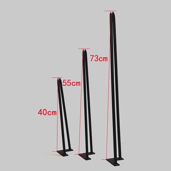 4Pcs 4-28inch Metal Hairpin Table Desk Leg Solid Iron Wire Support Leg For Sofa Cabinet Chairs DIY Handcrafts Furniture Hardware