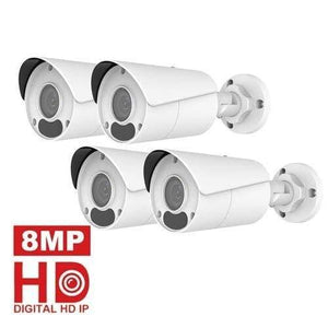 Planet Gates 4PCS 4K Bullet / None HD 4K CCTV Camera System 8MP Outdoor Bullet IP Camera POE Home Security Video Surveillance Set IP66 P2P