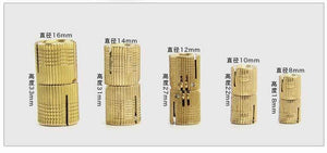 4PCS 8mm-16mm Copper Barrel Hinges Cylindrical Hidden Cabinet Concealed Invisible Brass Door Hinges For Furniture Hardware
