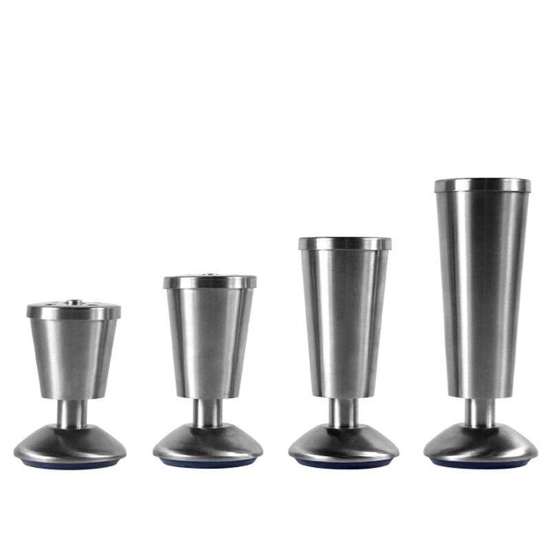4pcs Adjustable Height Furniture Legs Stainless Steel Hairpin Legs Cabinets Sofa Foot Furniture Accessories Bed Riser