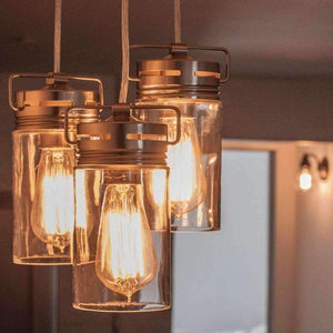 Planet Gates 4pcs Ampoule Vintage Edison Bulb 40W E27 220V Retro Lamp Incandescent Light Bulbs ST64 Filament Clear Glass Bombillas Lampe