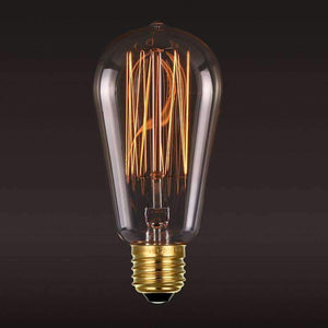Planet Gates 4pcs Ampoule Vintage Edison Bulb 40W E27 220V Retro Lamp Incandescent Light Bulbs ST64 Filament Clear Glass Bombillas Lampe