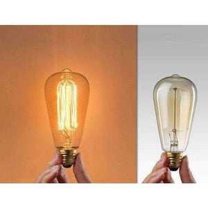 Planet Gates 4pcs Ampoule Vintage Edison Bulb 40W E27 220V Retro Lamp Incandescent Light Bulbs ST64 Filament Clear Glass Bombillas Lampe