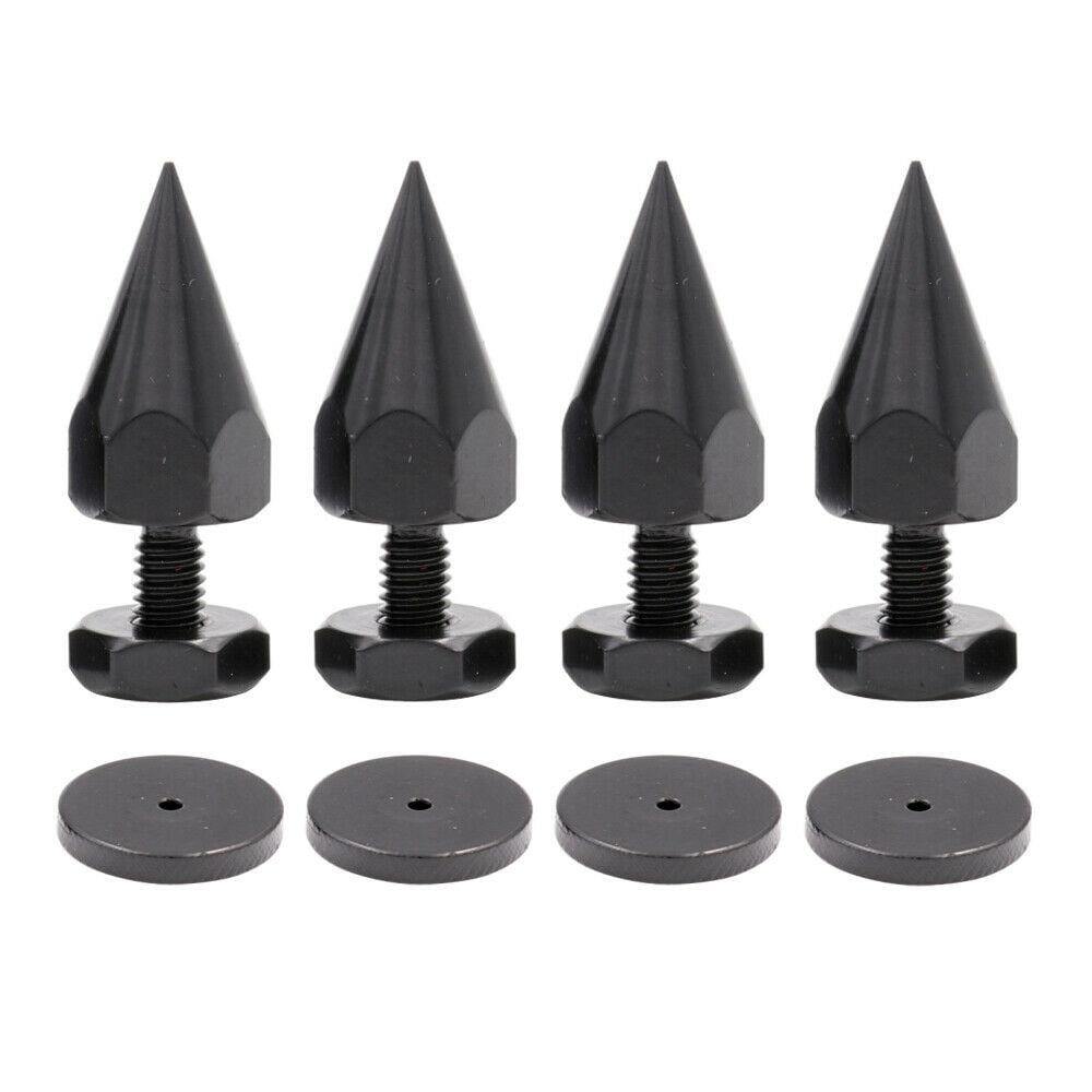 4PCS AUDIO SPIKE FEET M6 Thread 46mm Metal Iron Isolation Studio Monitor Turntable Recorder Speaker Cabinet Amplifier Feet Base
