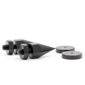 4PCS AUDIO SPIKE FEET M6 Thread 46mm Metal Iron Isolation Studio Monitor Turntable Recorder Speaker Cabinet Amplifier Feet Base