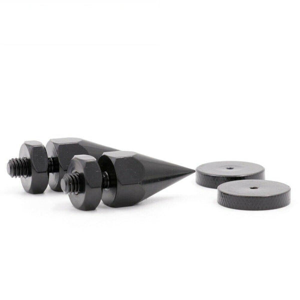 4PCS AUDIO SPIKE FEET M6 Thread 46mm Metal Iron Isolation Studio Monitor Turntable Recorder Speaker Cabinet Amplifier Feet Base