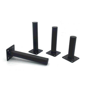 4pcs Black Furniture Legs Cabinet Metal Squar Table Legs Oblique Pin for TV Cabinet Sofa Foot Level Furniture Accessories