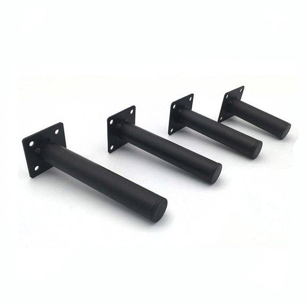 4pcs Black Furniture Legs Cabinet Metal Squar Table Legs Oblique Pin for TV Cabinet Sofa Foot Level Furniture Accessories