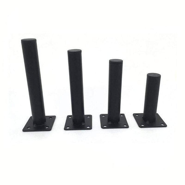 4pcs Black Furniture Legs Cabinet Metal Squar Table Legs Oblique Pin for TV Cabinet Sofa Foot Level Furniture Accessories