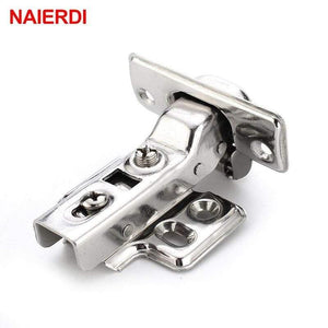 4PCS  C Serie Hinge Stainless Steel Door Hydraulic Hinges Damper Buffer Soft Close For Cabinet Kitchen Furniture Hardware