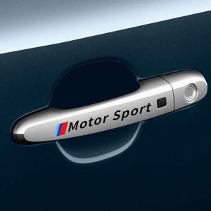 4PCS Car Door Handle Stickers For BMW E90 E60 E46 E39 E87 E36 E92 E91 E34 F30 E10 F20 F30 G30 X1 X3 X5 X6 Car Tuning Accessories