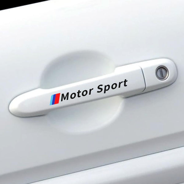 4PCS Car Door Handle Stickers For BMW E90 E60 E46 E39 E87 E36 E92 E91 E34 F30 E10 F20 F30 G30 X1 X3 X5 X6 Car Tuning Accessories