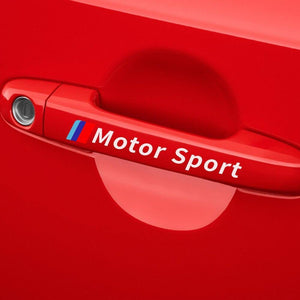4PCS Car Door Handle Stickers For BMW E90 E60 E46 E39 E87 E36 E92 E91 E34 F30 E10 F20 F30 G30 X1 X3 X5 X6 Car Tuning Accessories