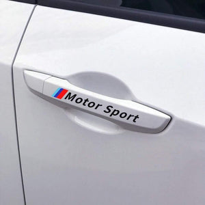 4PCS Car Door Handle Stickers For BMW E90 E60 E46 E39 E87 E36 E92 E91 E34 F30 E10 F20 F30 G30 X1 X3 X5 X6 Car Tuning Accessories