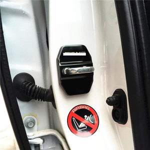 Planet Gates 4pcs Car Door Lock Protective Cover Universal for Mercedes Benz 90% Model AMG 304 Stainless Steel Door Lock Cap Decoration Cover