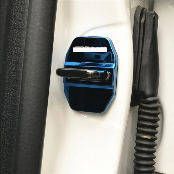 Planet Gates 4pcs Car Door Lock Protective Cover Universal for Mercedes Benz 90% Model AMG 304 Stainless Steel Door Lock Cap Decoration Cover