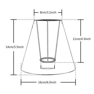 Planet Gates 4PCS Dia.16CM E12 E14 handmade linen lamp shade for wall light Rustic bedroom bedside mini table lamps Country retro lampshade