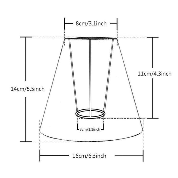 Planet Gates 4PCS Dia.16CM E12 E14 handmade linen lamp shade for wall light Rustic bedroom bedside mini table lamps Country retro lampshade