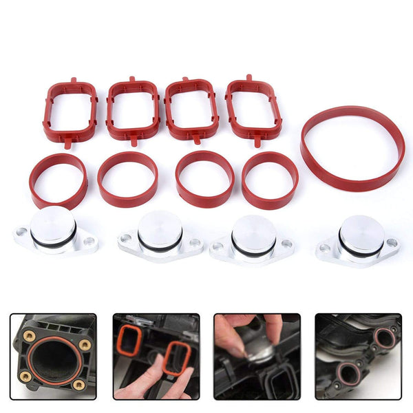 Planet Gates 4pcs Diesel Swirl Flaps Blanks Bungs Gaskets For BMW M47 E46 320d 330d 525d Cyl Head Valve Cover Gasket