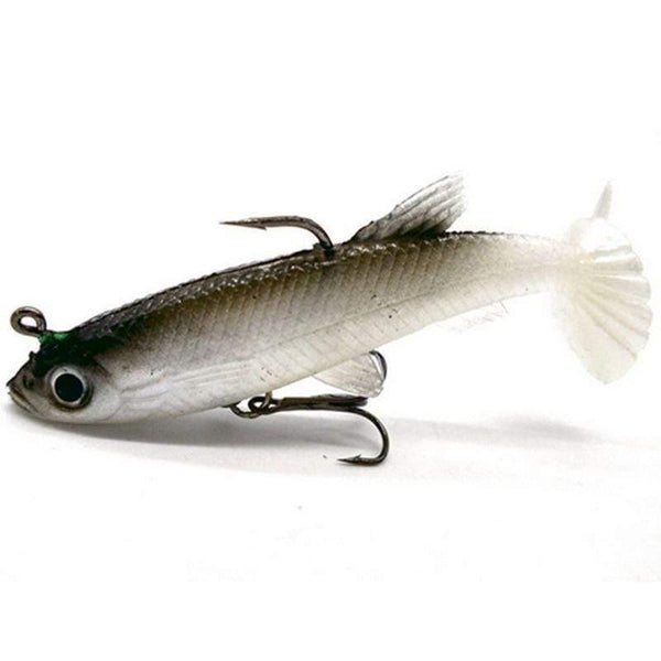 Planet Gates 4pcs Fishing Lures Sea Fishing Tackle Soft Bait Lead Fishing 8cm/14g Artificial Bait Jig Wobblers Rubber Silicon Lure