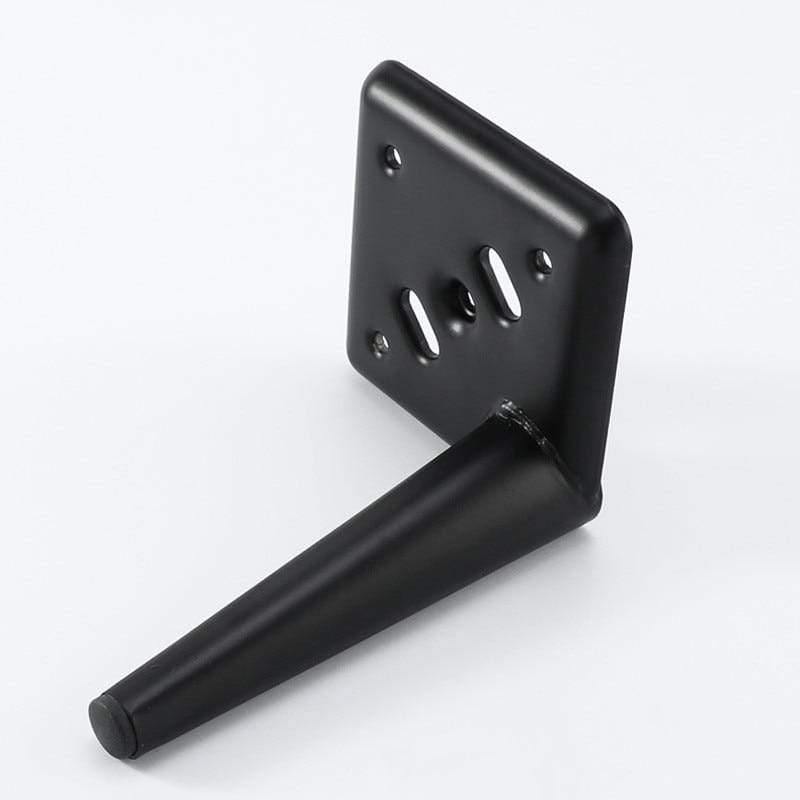 4pcs Furniture Square Metal Legs Cabinet Sofa Foot Screw Table Legs 150mm Table Base Hardware Furniture Accessories Bed Riser