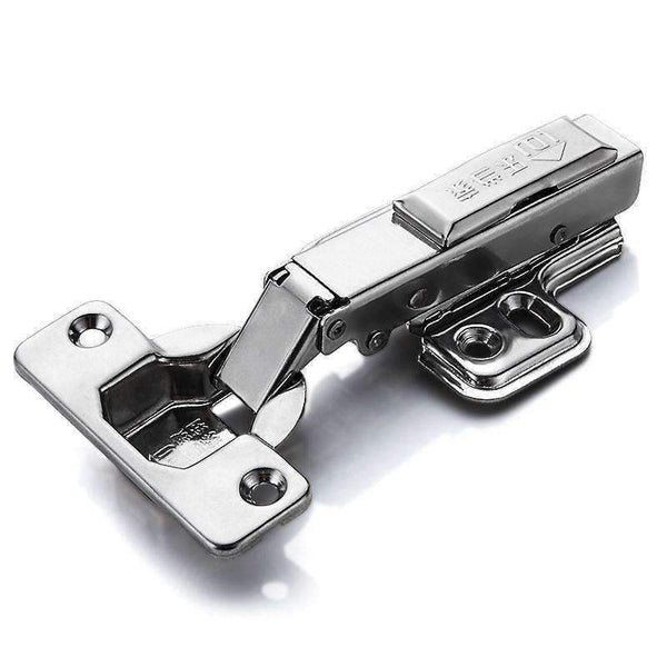 Planet Gates 4pcs Hinge Cold Rolled Steel Cabinet Hinges Kitchen Cabinets Door Damping hydraulic Buffer Fixed Types Furniture Hardware Hinges