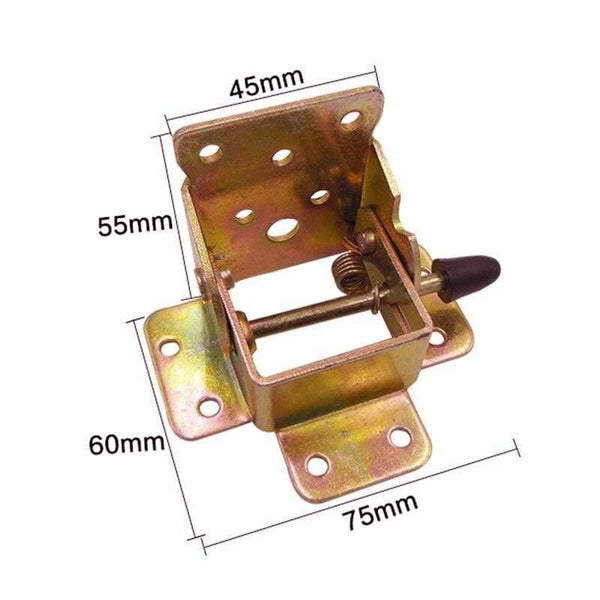 4pcs Iron Folding Table Leg Brackets Foldable For Table Chair Extension Tables Foldable Self Locking Fold Feet Furniture Hinges