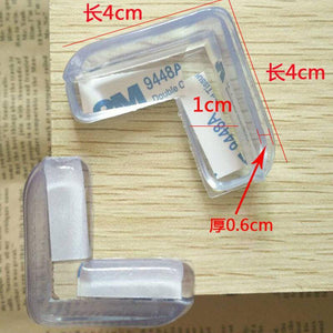 4Pcs Kids Baby Safety Silicone Protector Table Corner Edge Protection Cover Child Anticollision Edge Guard Furniture Accessories