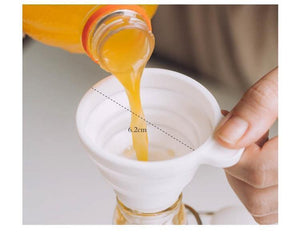 4PCS Kitchen Home Portable Folding Funnels Telescopic Long Neck Funnel Creative Household Liquid Silicagel Funnel Kitchen Tools