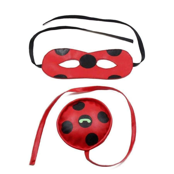 Planet Gates 4Pcs LadyBug Costume / S Kids Miraculous Ladybug Wig Bag Children Girls Adult Woman Ladybug Miraculous Costumes Lady Bug Zentai Suit Halloween Costumes