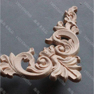 Planet Gates 4PCS/LOT 14x14x0.8 Wood Decal European Furniture Accessories Solid Wood Trim