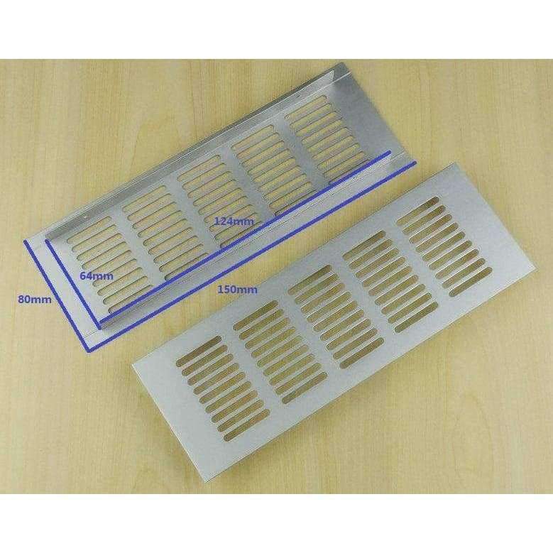 Planet Gates 4Pcs/Lot 150*80mm Premintehdw Anodized Aluminum Air Vent Ventilator Grille Cover Ventilation For Closet Shoe
