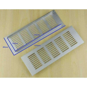 Planet Gates 4Pcs/Lot 150*80mm Premintehdw Anodized Aluminum Air Vent Ventilator Grille Cover Ventilation For Closet Shoe