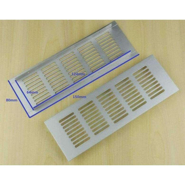 Planet Gates 4Pcs/Lot 150*80mm Premintehdw Anodized Aluminum Air Vent Ventilator Grille Cover Ventilation For Closet Shoe