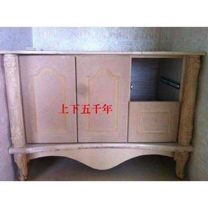 Planet Gates 4PCS/LOT 15x6CM  European Furniture Accessories Wood Carved Flower TV Cabinet Table Feets Foot Bathroom Cabinet Legs